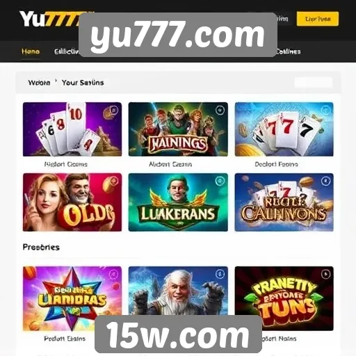 Comparativo de jogos disponíveis em yu777.com